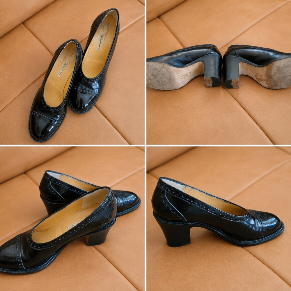 Dries Van Noten Mary Jane Patent Leather Block Heel